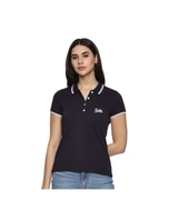 Allen Solly Polo T-shirt Women- Navy Blue